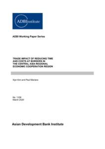 Trade Impact of Reducing Time and Costs at Borders in the Central Asia Regional Economic Cooperation Region